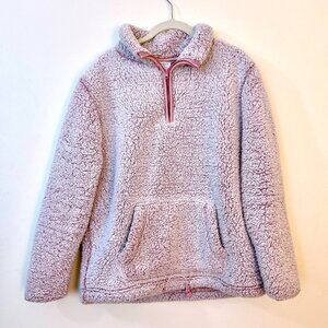 Serra Women's Pink Sherpa Fleece Pullover